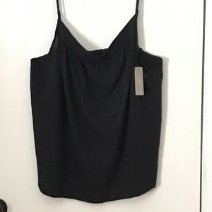 NWT J Crew Women’s Cotton Cami Black Size 2X